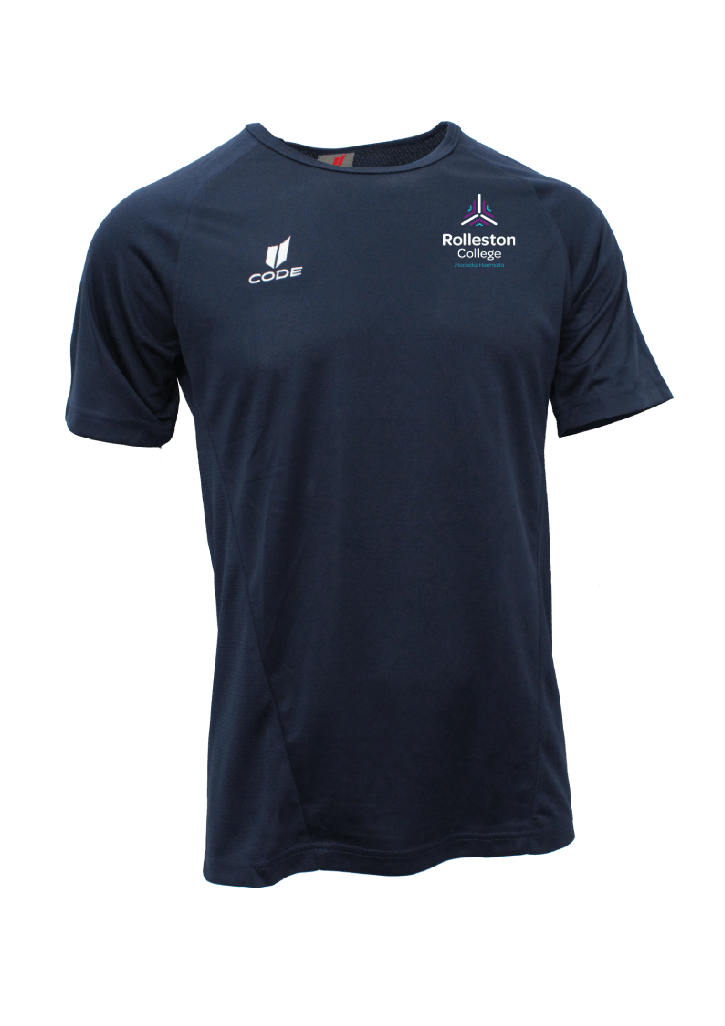 Rolleston College Team Tee Navy