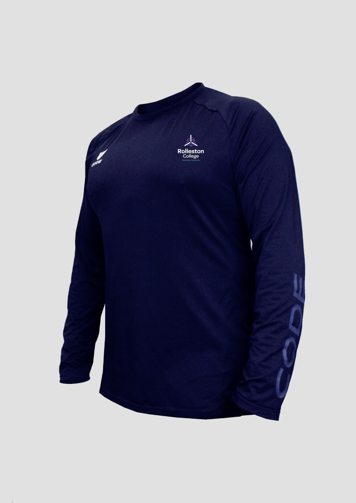 Rolleston College LS Team Tee Navy